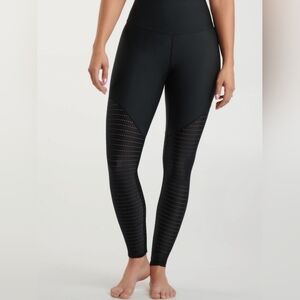 ORAKI Ecomove Eyelet High Waist Purple Legging Size XS Activewear Yoga Gym